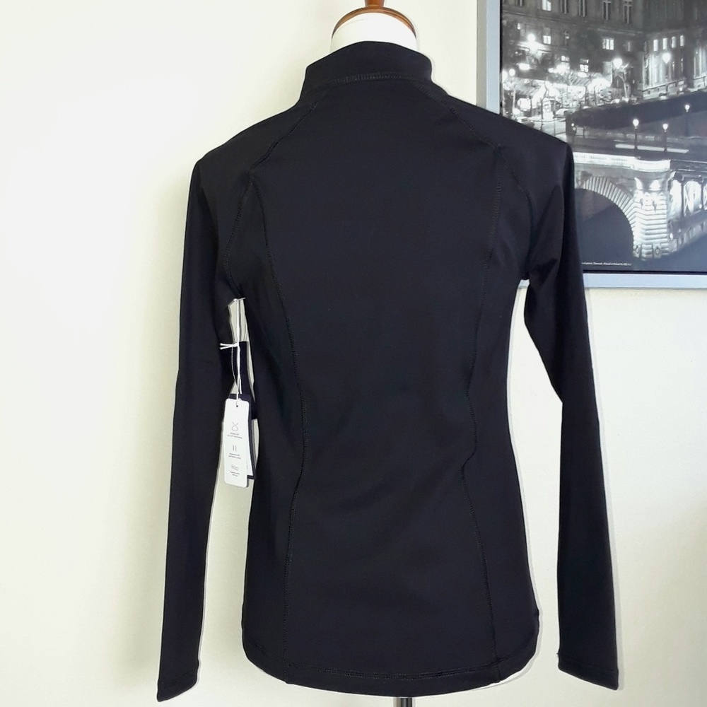 NYDJ Sport Zip Black Workout Jacket - Picture 3 of 6